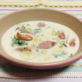 簡単☆白菜のやさしいミルクスープ